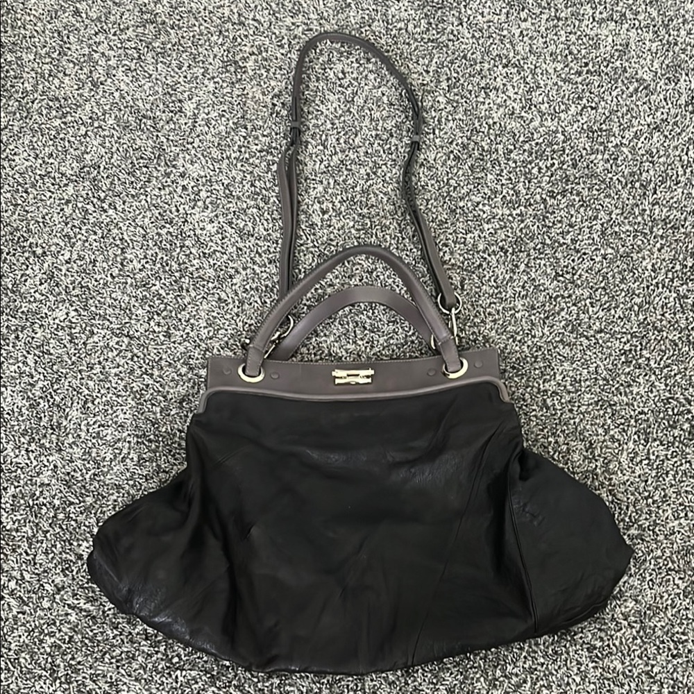 Chloe dark eggplant  Leather Shoulder Bag